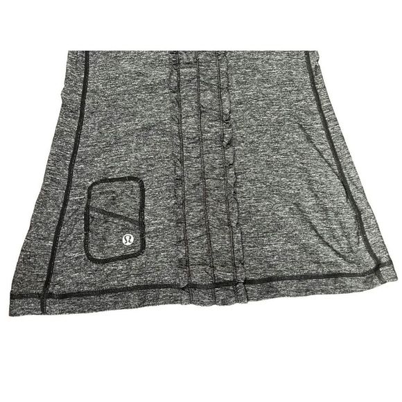 Lululemon Dash  Tank II *Heather Gray/Black* Size 4 - Picture 3 of 7